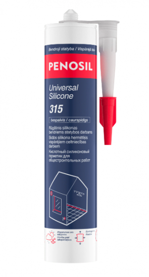 Penosil Universal Silicone 315c Universāls silikona hermētiķis 310ml, balts